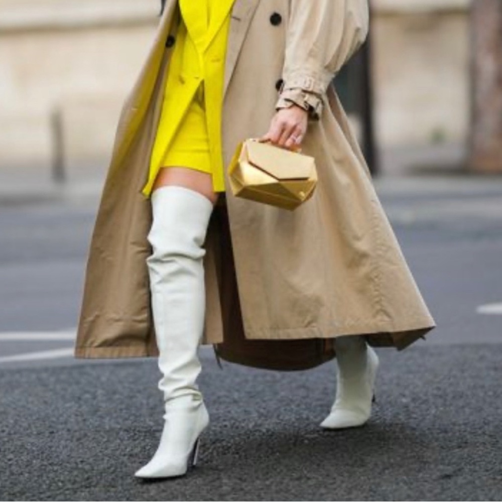 Zara over the knee thigh high boots